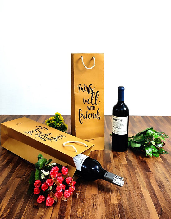 Packmate Wine Bag (Pack of 5)  Made From 100% Recycled Paper