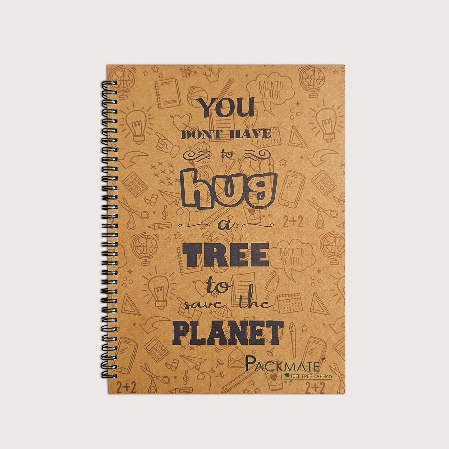 Packmate A4 Wiro Exercise Book -  Ruled - Made From 100% Recycled Paper