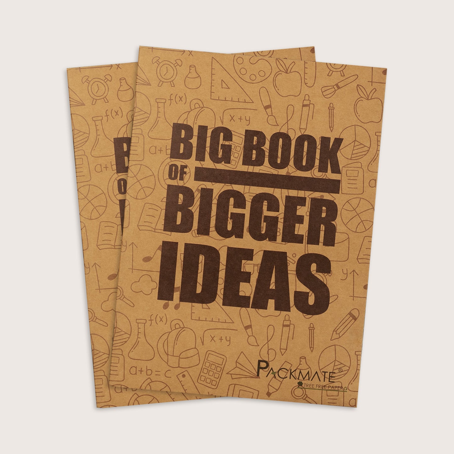 Packmate A4 Exercise Book - Unruled (Pack of 3) Made From 100% Recycled Paper