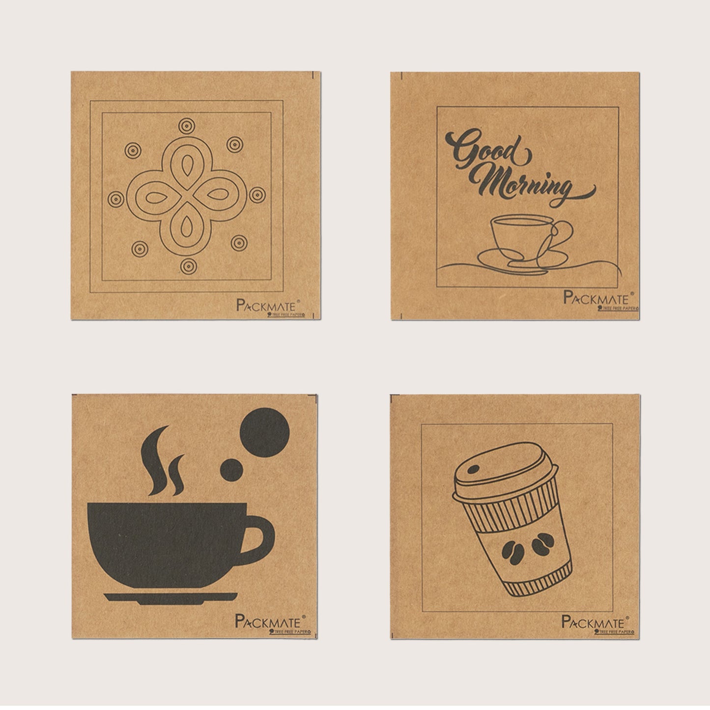 Packmate Coasters | Made From 100% Recycled Paper