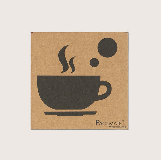 Packmate Coasters -Set of 4 (Pack of 2)  Made From 100% Recycled Paper