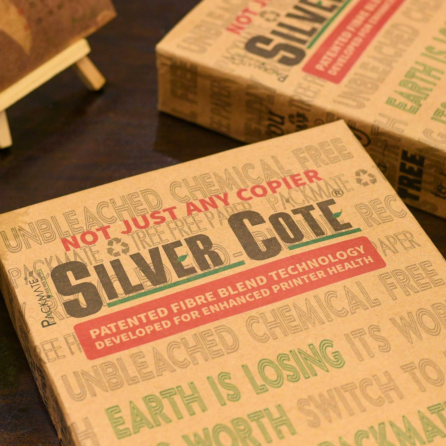 Packmate Silvercote Copier - A3, 1 Ream, 500 Sheet (Not Bright White) |  Made From 100% Recycled Paper