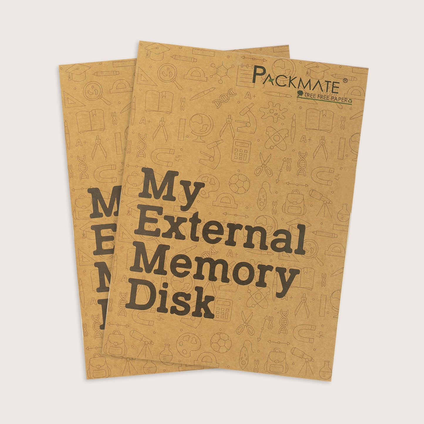 Packmate A4 Exercise Book - Unruled (Pack of 3) Made From 100% Recycled Paper