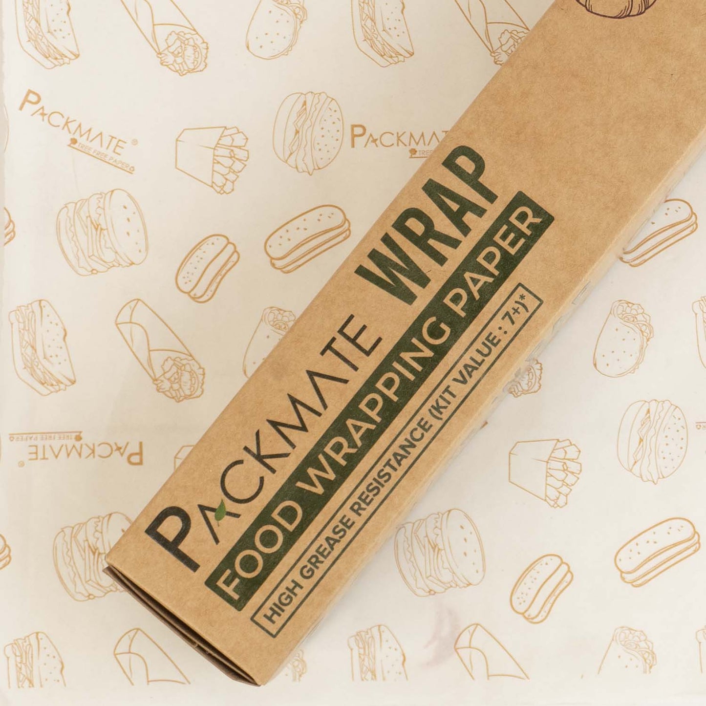 Packmate Wrap - Greaseproof Food Wraping Paper, 21 (15+6) Meter Roll (Pack of 2)