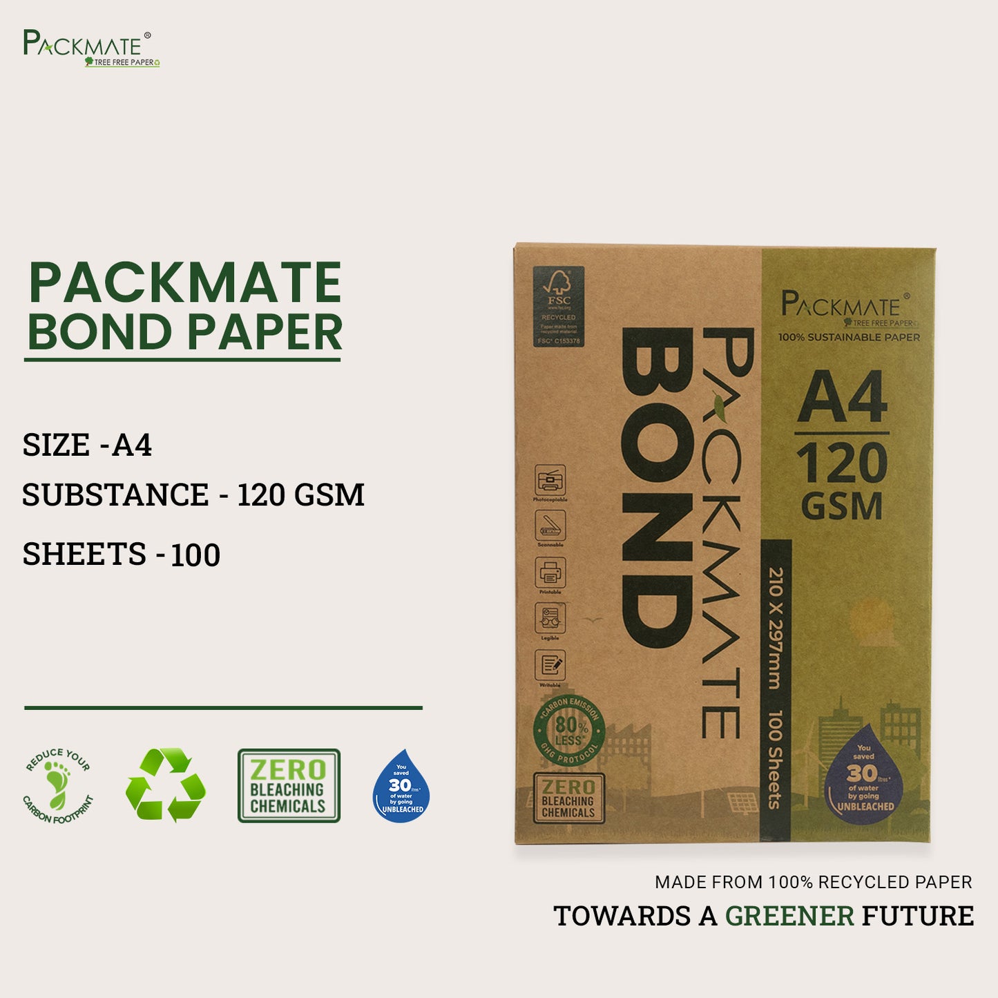 Packmate bond letterhead paper