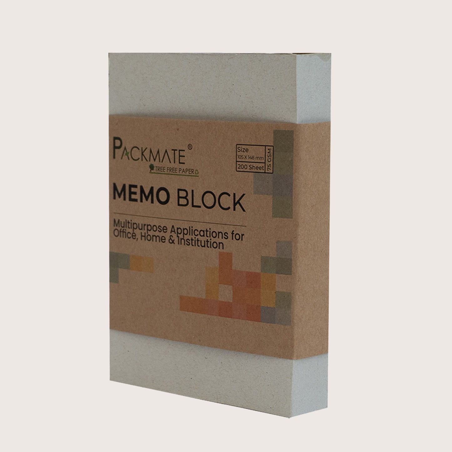 Packmate Memo Block (Pack of 5)  Made From 100% Recycled Paper