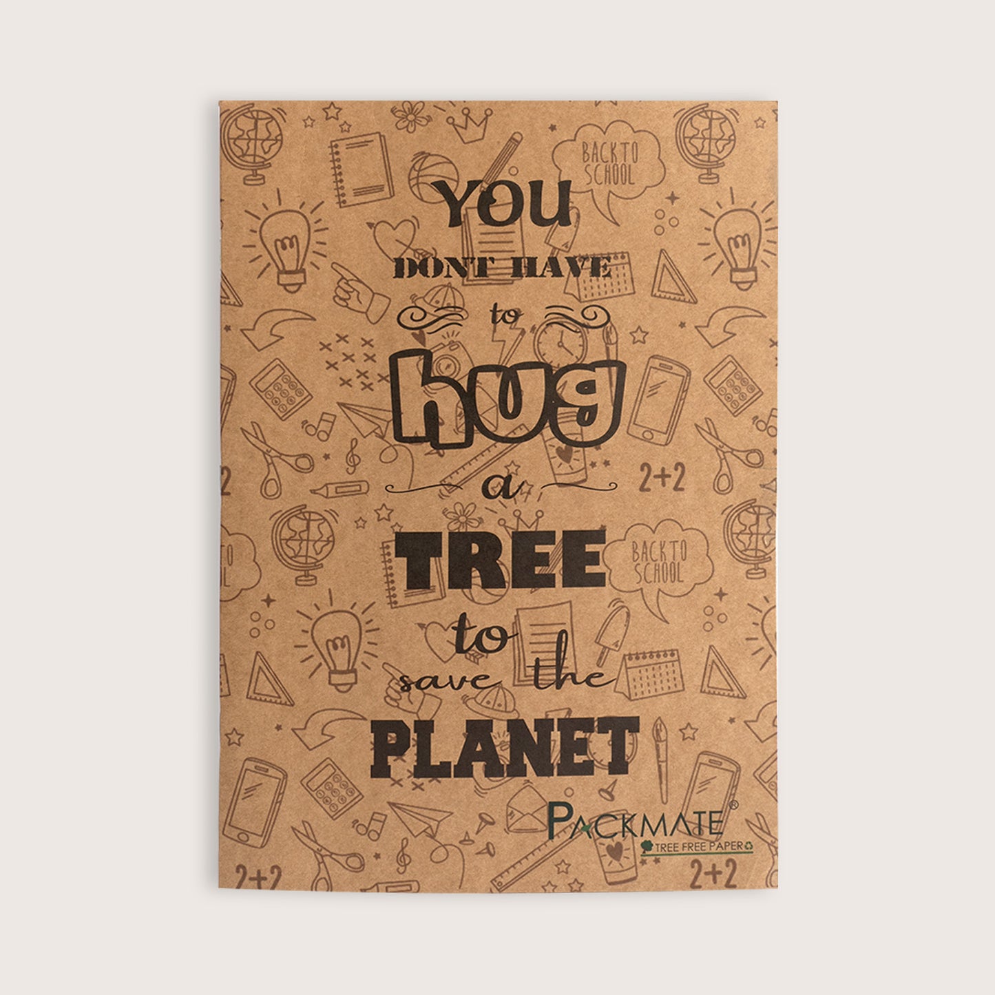 Packmate A4 Exercise Book -  Unruled (Pack of 3)  Made From 100% Recycled Paper