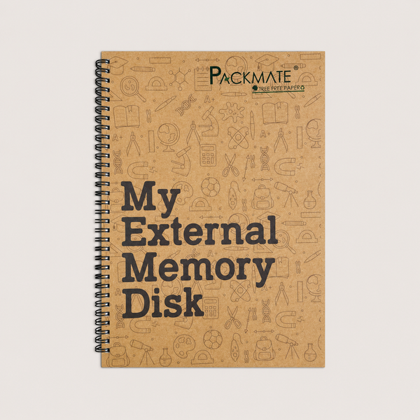 Packmate A4 Wiro Exercise Book (My External Design) -  Ruled - Made From 100% Recycled Paper