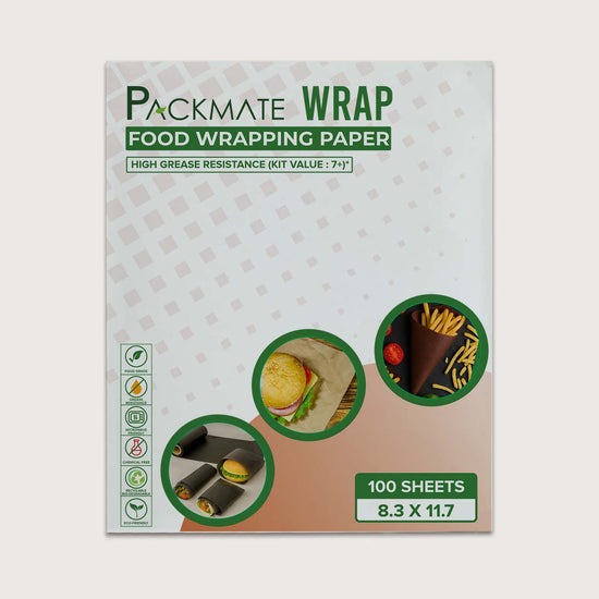 Packmate OGR Food Wrapping Paper Sheets ( Black) – Premium Quality for Safe & Hygienic Packaging
