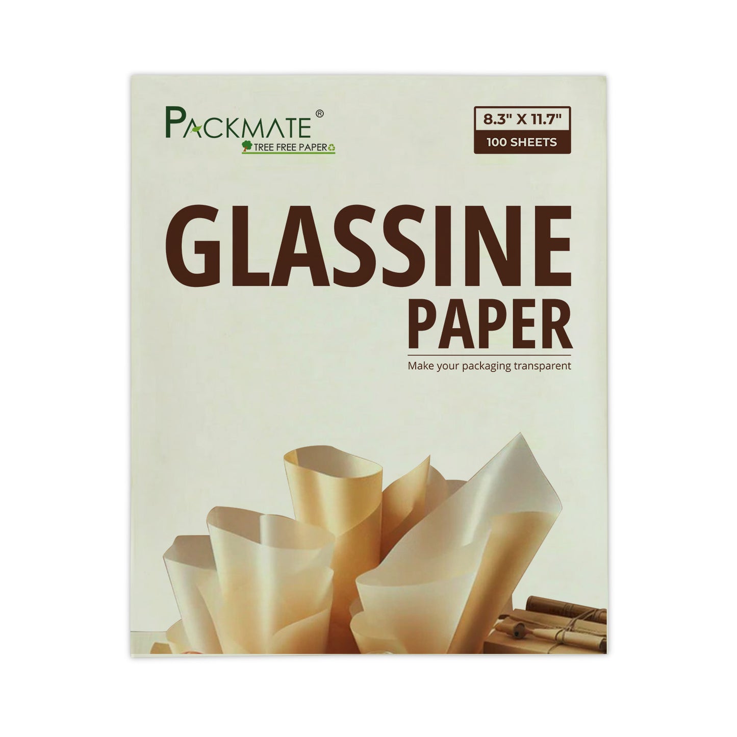 Packmate Glassine Paper, Tracing & Packing Paper - 100 Sheets