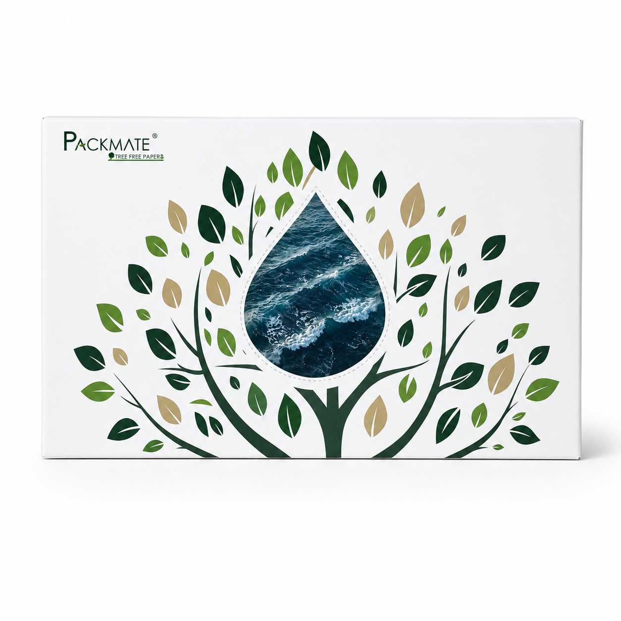 Packmate Unbleached Tissue Paper Box – 100 Pulls