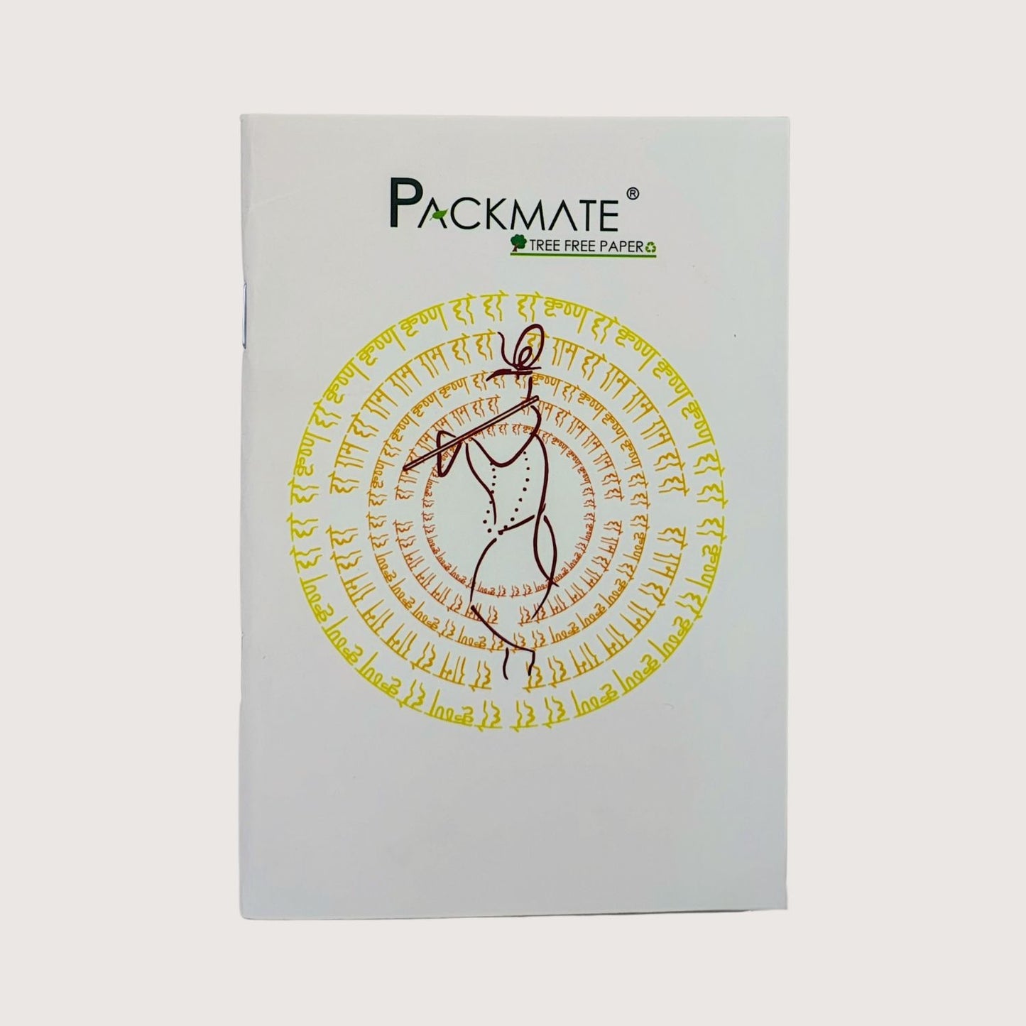 Packmate Unruled Notepad (Shree Krishn Design) - Unruled Made of 100% Recycled Paper