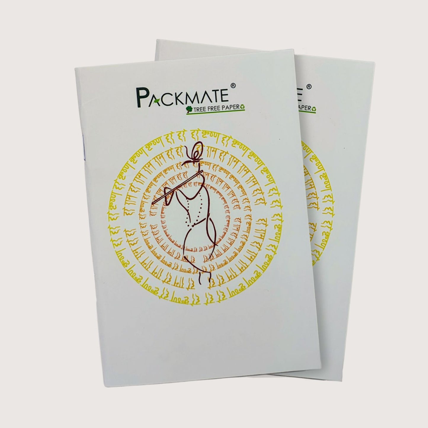 Packmate Unruled Notepad (Shree Krishn Design) - Unruled Made of 100% Recycled Paper