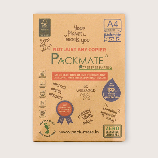 Packmate A4 Copier Combo (1 Silvercote + 1 Gold) Made From 100% Recycled Paper