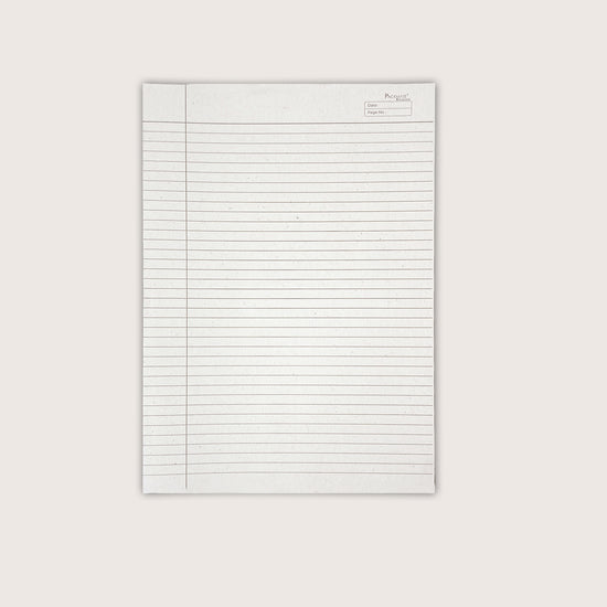 Packmate Unbleached Natural White Ruled A4 Project Sheets (Not Bright White) - 80 GSM, 100 Sheets