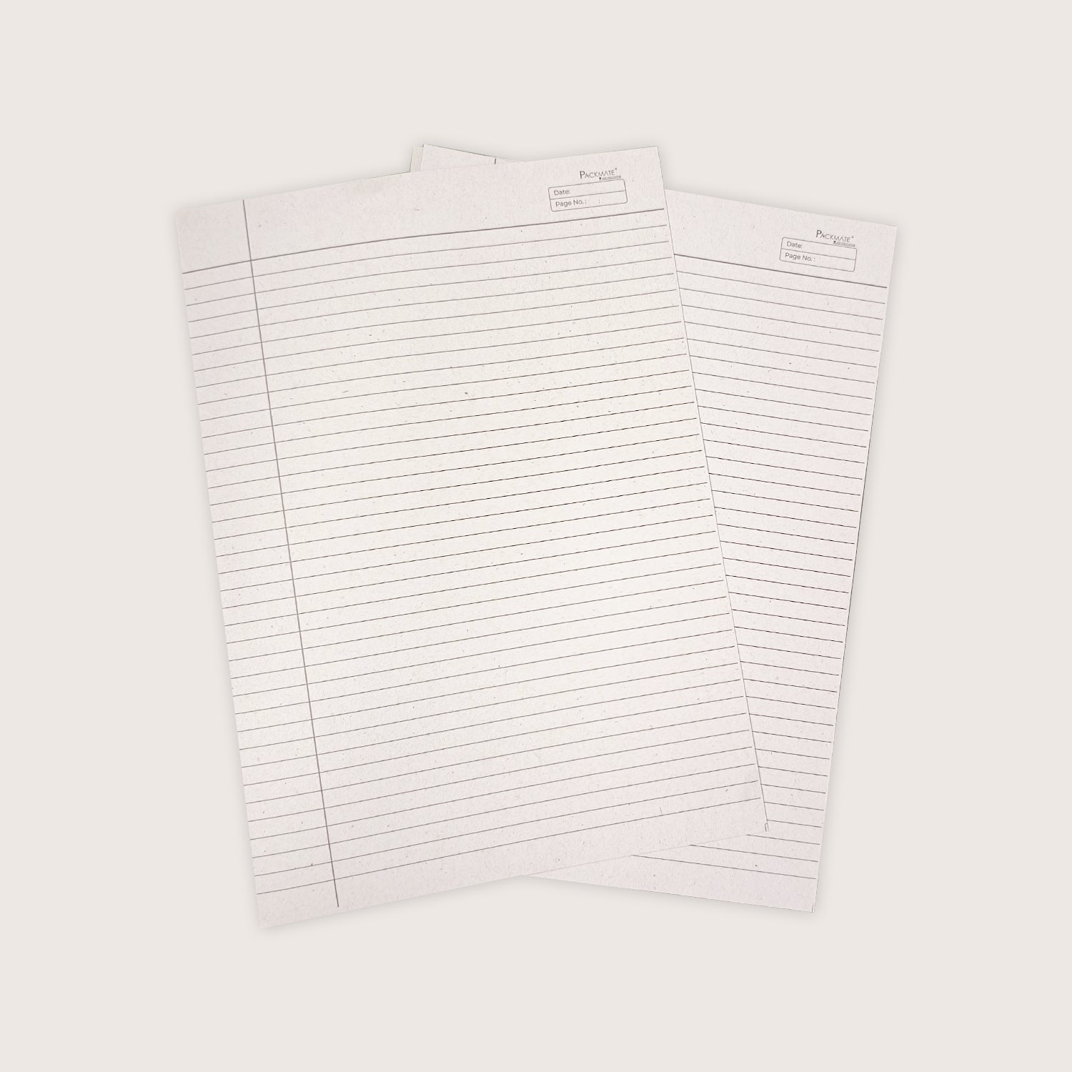Project Paper Sample Ruled Packmate Unbleached Natural White Ruled A4 Project Sheets (Not Bright ...