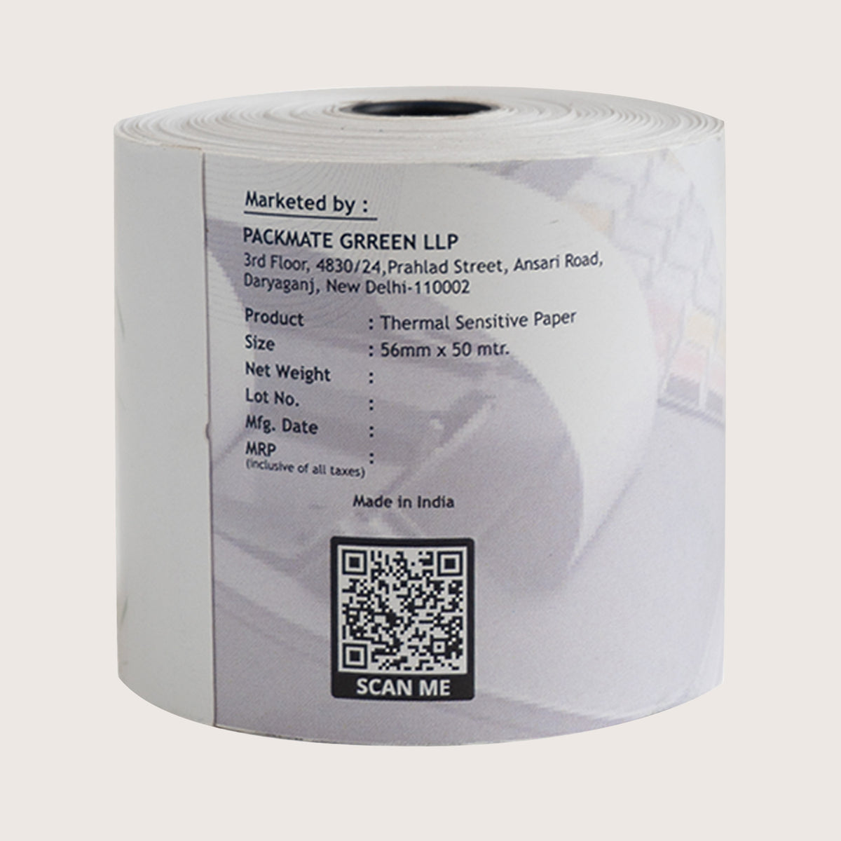 Packmate Thermal paper Roll | 56mm x 50mtr | Pack of 10 Roll – Packmate ...