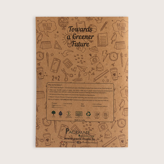 Packmate A4 Exercise Book -  Ruled (Pack of 3)  Made From 100% Recycled Paper