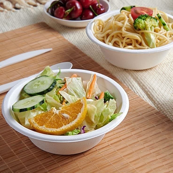 Packmate 350ML Round Disposable Tableware Bowl | Eco-Friendly | Pack of 50